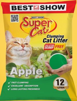 12L SUPERCAT CAT SAND (8.5KG) - FREE SCOOP 