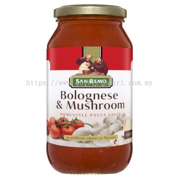 San Remo Pasta Sauce Bolognese & Mushroom 500g