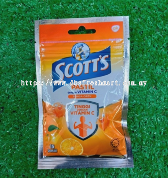 Scotts Vit-C Orange 15 Pastil 30g