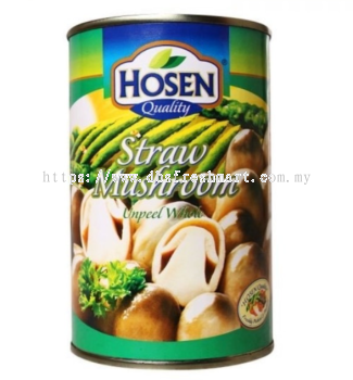 Hosen Straw Mushroom Unpeeled Whole 425g