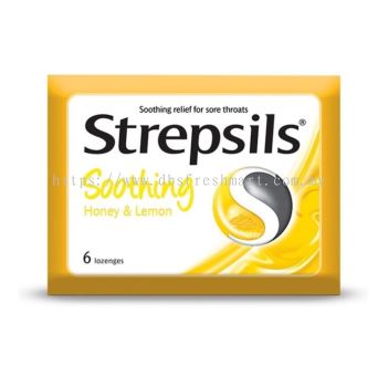 Strepsils Soothing Honey & Lemon 6's