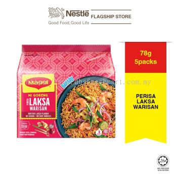 Maggi Mi Goreng Perisa Laksa Warisan 5x78g