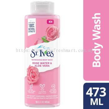 ST.Ives Refreshing Body Wash Rose Water & Aloe Vera 473ml