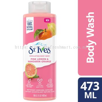 ST.Ives Exfoliating Body Wash Pink Lemon & Mandarin Orange 473ml