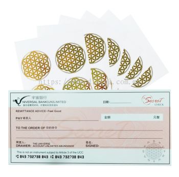 FLOWER OF LIFE CHEQUE