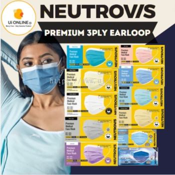 NEUTROVIS PREMIUM 3 PLY MEDICAL MASK 50's - EARLOOP