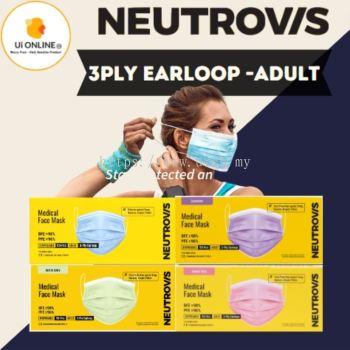 NEUTROVIS 3 PLY BASIC MEDICAL MASK 50's - EARLOOP