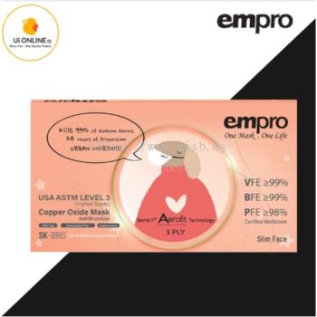 EMPRO AEROFIT SK SERIES (COPPER OXIDE) SURGICAL FACE MASK -KIDS (WHITE) *BUY 2BOX FACEMASK EMPRO FREE