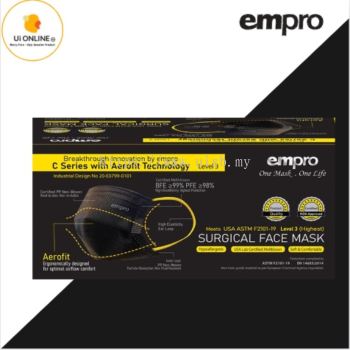 EMPRO AEROFIT C SERIES 3 PLY SURGICAL FACE MASK ( 50's ) *BUY 2 BOX EMPRO FACEMASK FREE 1 EMPRO BIOMED/LONGSEE