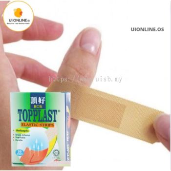 TOPPLAST ELASTIC STRIPS ANTISEPTIC 20'S