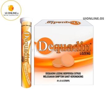 Dequadin Citrus Lozenges Sore Throats Relief-