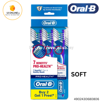 Oral-B Pro Health 7 Benefits Soft Manual Toothbrush (3 Pcs) *0806