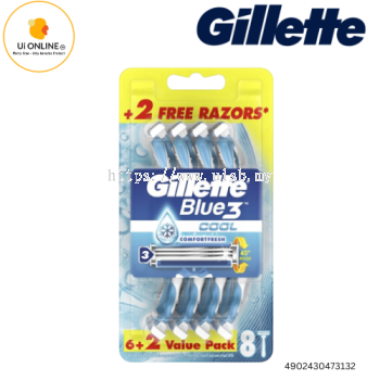 GILLETTE BLUE 3 COOL DISPOSABLE 8S *3132