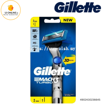 GILLETTE MACH 3 TURBO 3D RAZOR 2UP *6645