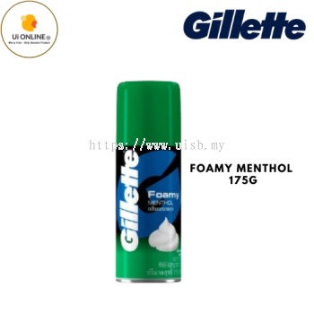 GILLETTE FOAMY FOAM SHAVE PREP MENTHOL 175G *7307