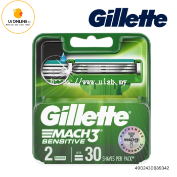 GILLETTE MACH 3 SENSITIVE CARTRIDGE 2S *9342