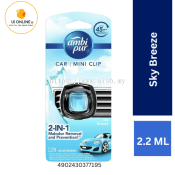 AMBI PUR CAR MINI CLIP AIR FRESHENER 2ML (SKY BREEZE)