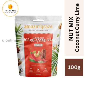 Amazin' Graze Coconut Curry Lime Nut Mix (100g) EXP DATE : 04 JUN 2025