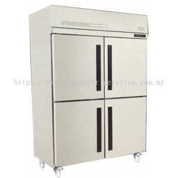 Japan Stainless Steel 4 Door Upright Freezer