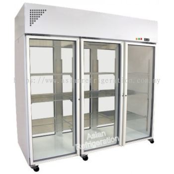 Laboratory 3-Glass Door Pass Through Refrigerator (3 door per side)
