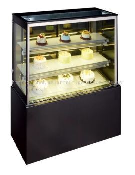Premium Black Colour Marble Cake Showcase (3ft) [Pre-Order]