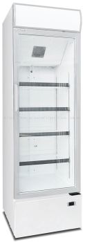 SNOW 1 Glass Door Display Chiller- White (370 litres) [Ready Stock]