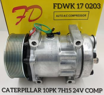 Caterpillar 10PK SD 24V Compressor New