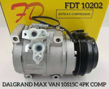 FDT 10202 Daihatsu Grand Max 10S15C 4PK Compressor New