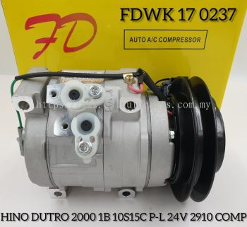 FDWK 17 0237 Hino Dutra 10S15C 24V P-L Compressor New