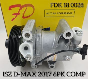 FDK 18 0028 Isuzu D-Max 2017 6PK Compressor New