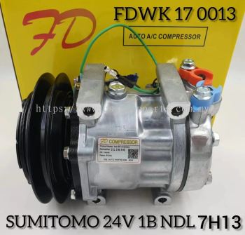 FDWK 17 0013 Sumitomo 24V 1B SD7H13 ND-WL Compressor New