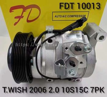 FDT10013 Toyota Wish 2006 10S15C 7PK 2.0 Compressor New