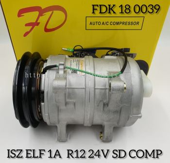 FDK 18 0039 Isuzu Truck 1A R12 24V Compressor New