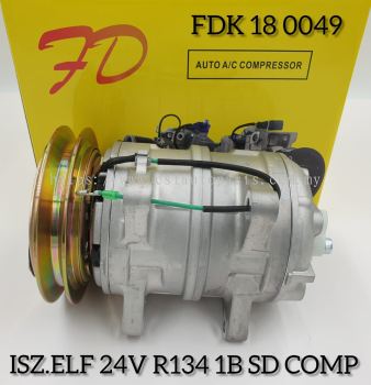 FDK 18 0049 Isuzu Truck 1B R134 24V  Compressor New