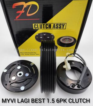 FD 0089 Perodua Myvi 2011 10SA13C 6PK 1.5 Clutch (NEW)