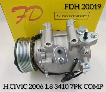 FDH 20019 H/Civic 2006 TRSE07 7PK 1.8 3410 Compressor (NEW)