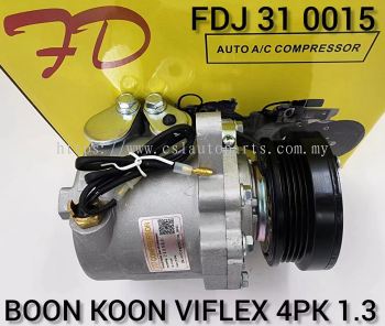 FDJ 31 0015 Boon Koon Viflex 2.0 1.3CC Van 4PK Compressor (NEW)