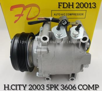 FDH 20013 H/City 2003 TRSE07 5PK 3606 Compressor (NEW)