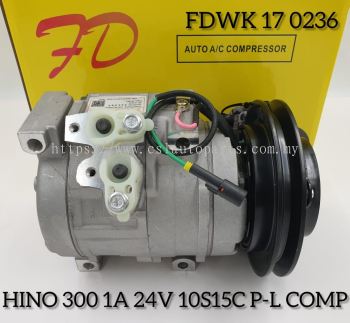 FDWK 17 0236 Hino 300 10S15C-PL 1A 24V Compressor (NEW)