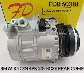 FDB 60018 BMW X5 E70 CSN-CSE717-D 4PK 5/8 Rear Hose Compressor (NEW)