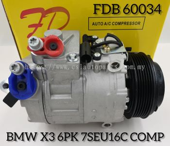 FDB 60034 BMW X3 E83 7SEU16C 6PK ND Compressor (NEW)