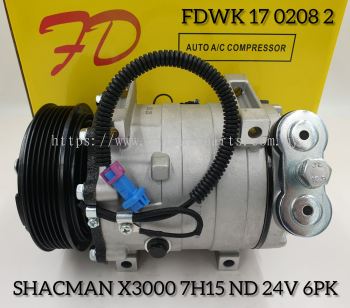 FDWK 17 0208 2 Shacman Truck X3000 SD7H15-NDL 6PK 24V Compressor (NEW)