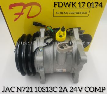 FDWK 17 0174 JAC Truck N721 10S13C-08L 2A 24V Compressor (NEW)