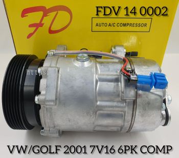 FDV 14 0002 Vw/Golf 01Y SD7V16 6PK Compressor (NEW)