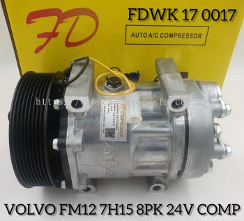 FDWK 17 0017 Volvo FM12 SD7H15-NDL 8PK 24V Compressor (NEW)