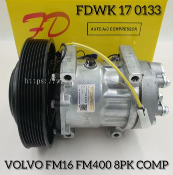 FDWK 17 0133 Volvo FM16 SD7H15-NDL 8pk-BP 24V-FM400 Compressor (NEW)