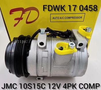 FDWK 17 0485 JMC AC 4PK 12V 10S15C Compressor (NEW)