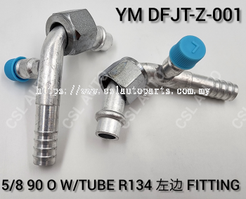 YM DFJT-Z 0015/8 X 90 O W/Tube R134 Left Fitting