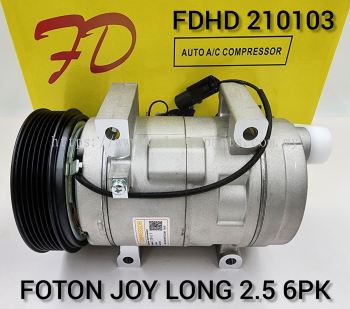 FDHD 21010 3 Foton Van Joylong 6PK 2.5 Compressor (NEW)