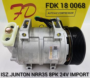 FDK 18 0068 Isz/Juston NRR35 8PK NDL R134 24V Compressor (NEW)